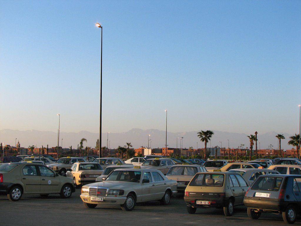 Marrakech manara airport - taxi area by no.where