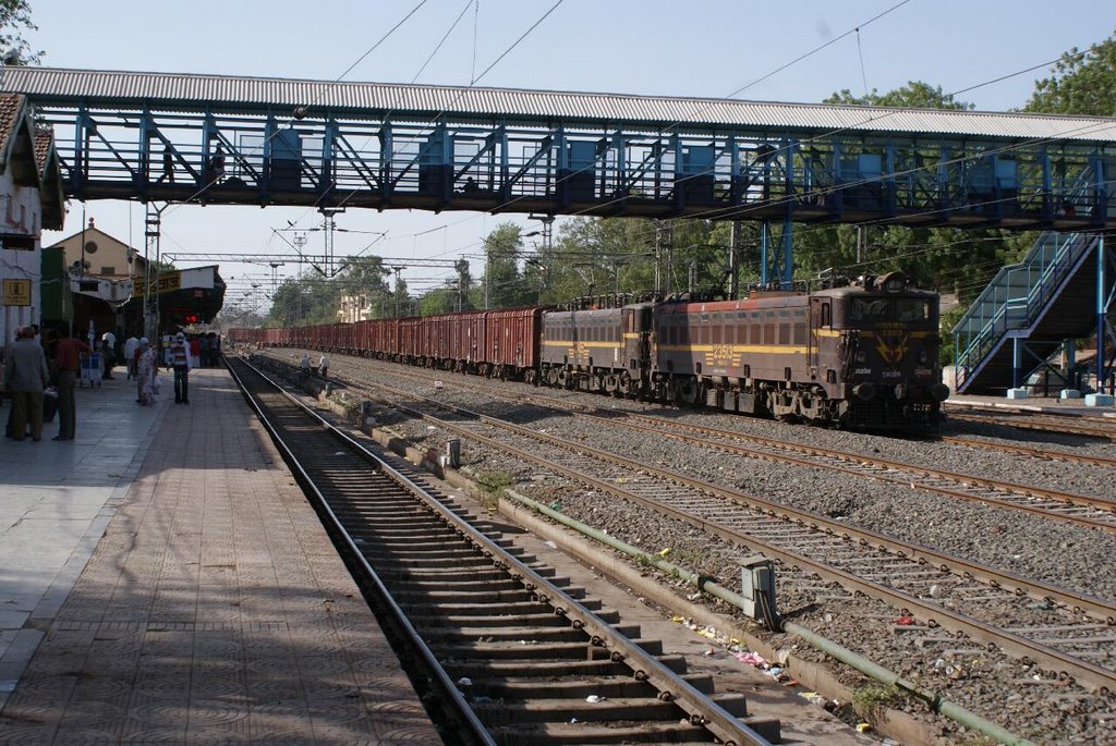 Khandwa Railway Station (Central Railway) 559kms. from Bombay by Camaal Mustafa Sikander