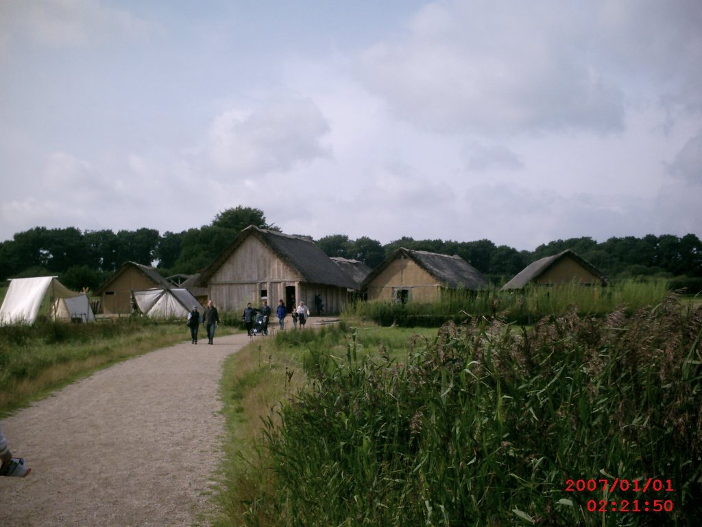 Haithabu...wikinger-dorf...schleswig...schlei by f.h ehrenberger germany