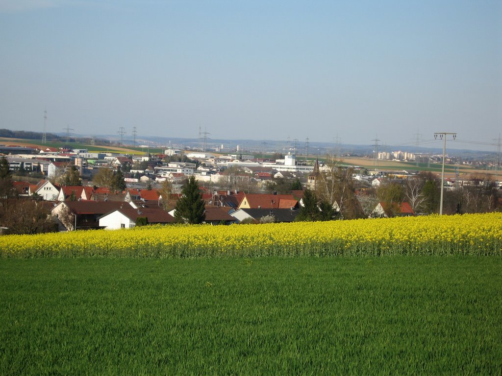 Blich auf Leingarten-Großgartach und das Industriegebiet by Weltmetropole Leingarten