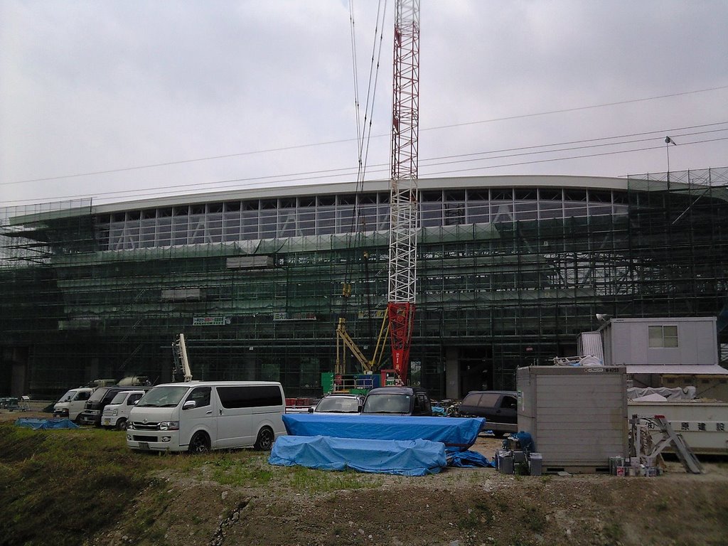 鳥栖市 - 新鳥栖駅 工事中 2009.6 (Shin-Tosu Station - under construction) by zwei0083