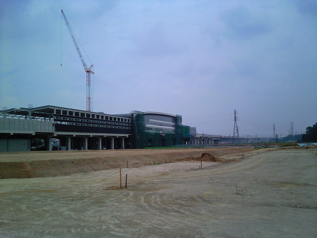 鳥栖市 - 新鳥栖駅 工事中 2009.6 (Shin-Tosu Station - under construction) by Pot-8-Os