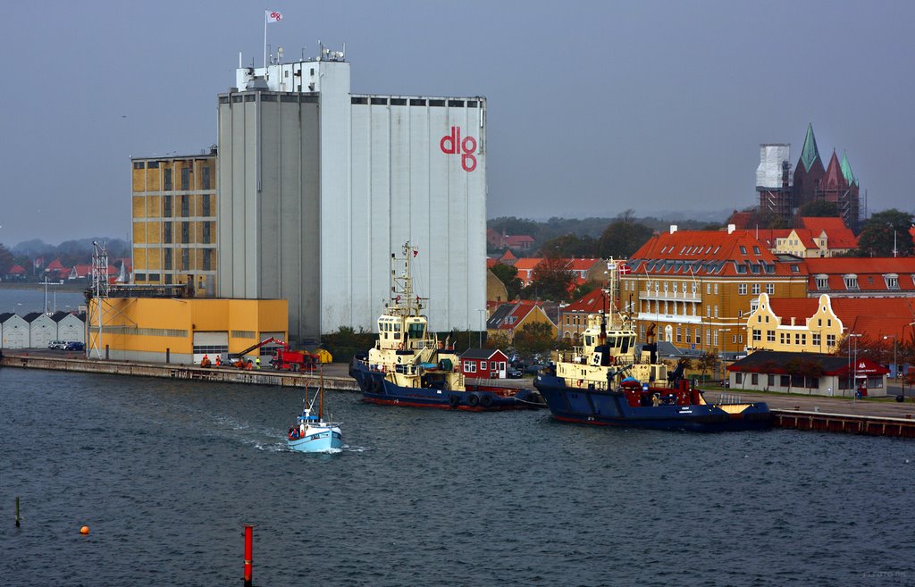 Kalundborg view from the ferry by Finn Lyngesen flfoto.dk