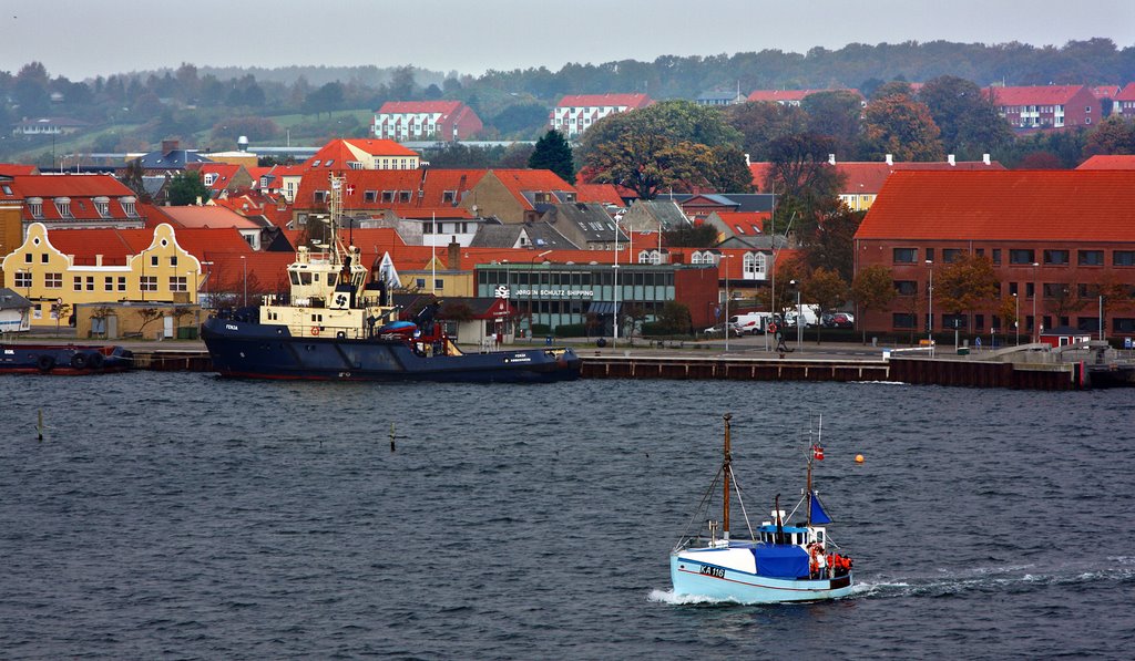 Kalundborg view from the ferry by Finn Lyngesen flfoto.dk