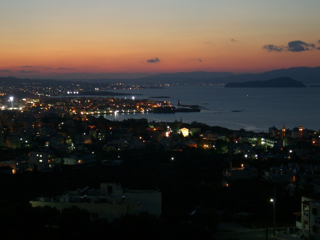 Sunset view of chania from acrotiriou street by electronic396