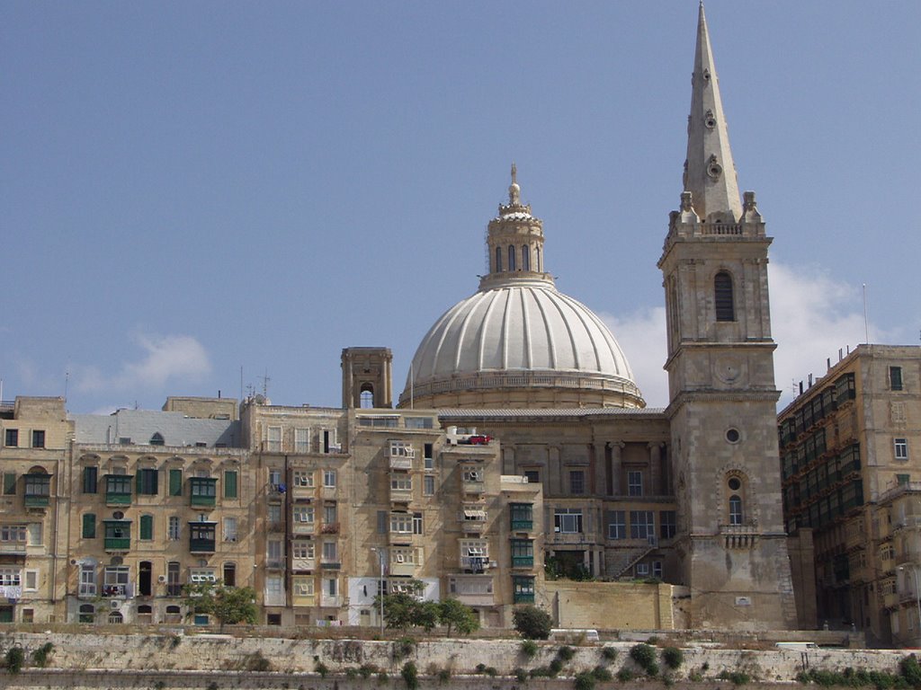 La Valette Malta Vue du port by Valéry Toth