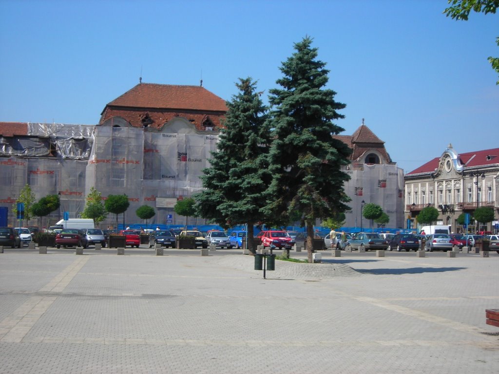 Plaza de Baia Mare, en mi Tercer Viaje a Rumania. Agosto de 2006 by viajeroandaluz