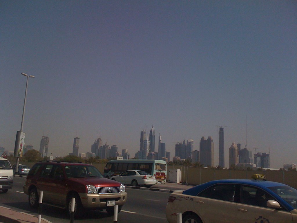 Dubai Skyline from Al Wasl Road by Peter VG Kristiansen