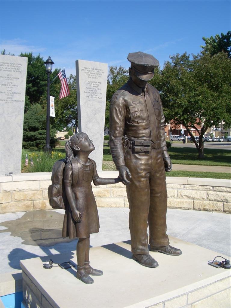 Junction City Geary County Law Enforcement Memorial, life-size bronze, Junction City, KS by marnox1