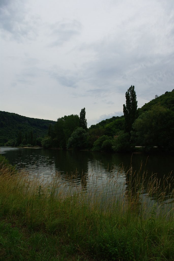 Le doubs, en plein Besançon !!! by caravage