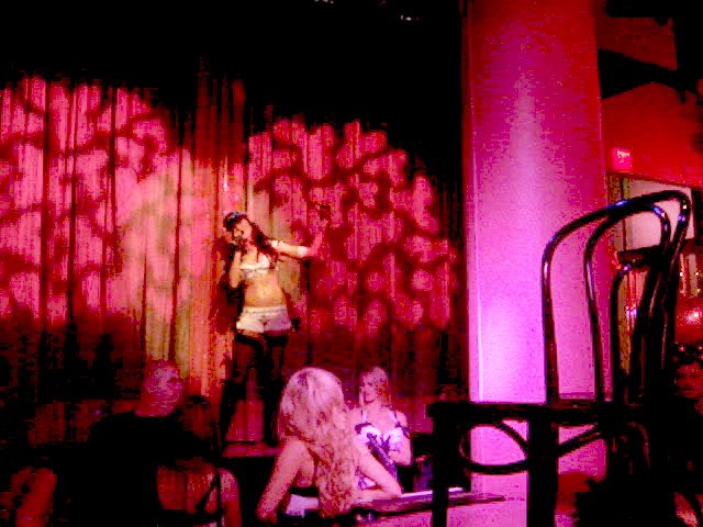 Jamie Preston, lead singer opens the show in the Las Vegas PussyCat Dolls Lounge by disco-legend-zeke