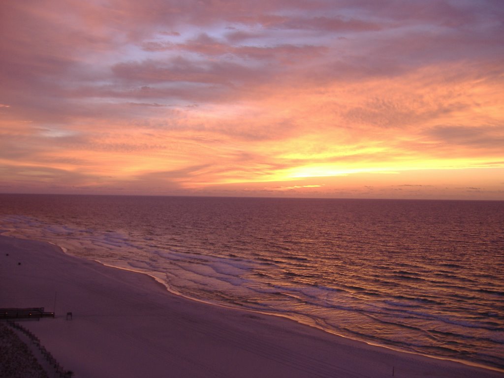 Christmas Sunrise on the Gulf by AKramerPLS