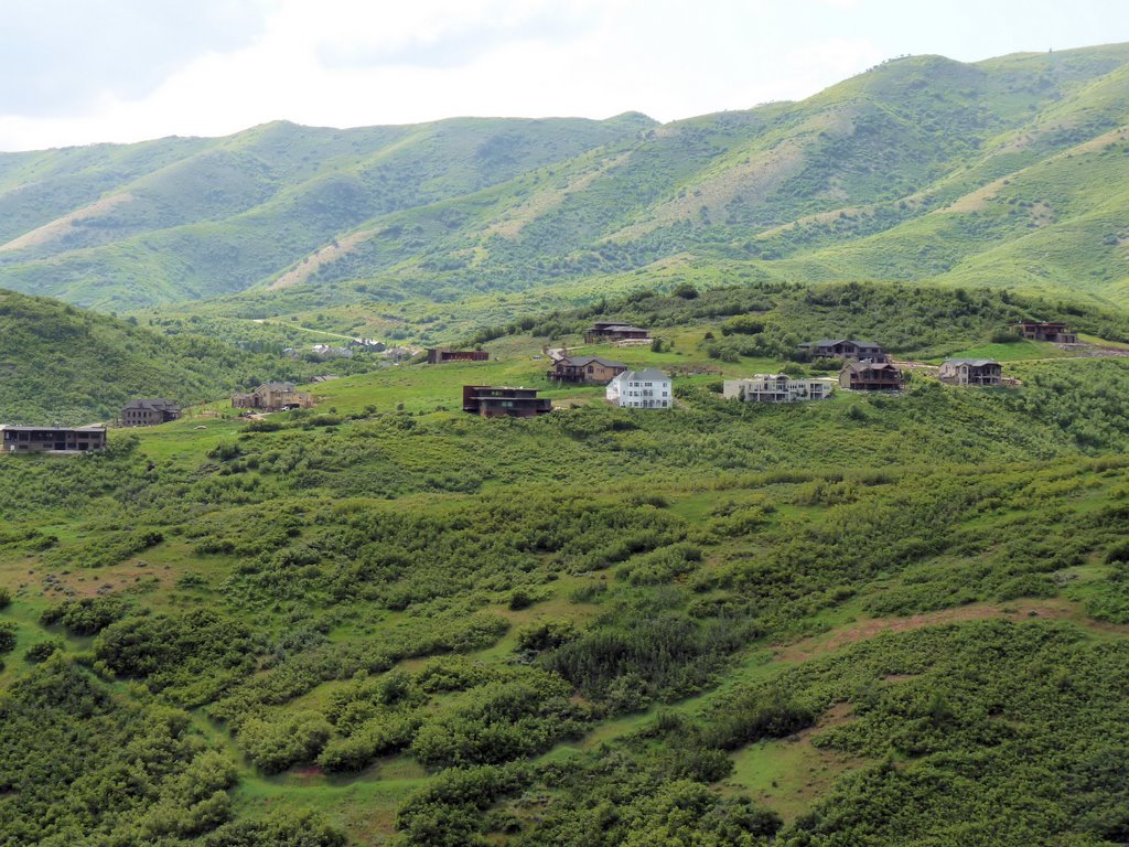 Houses in Emigration Canyon by skyguy414