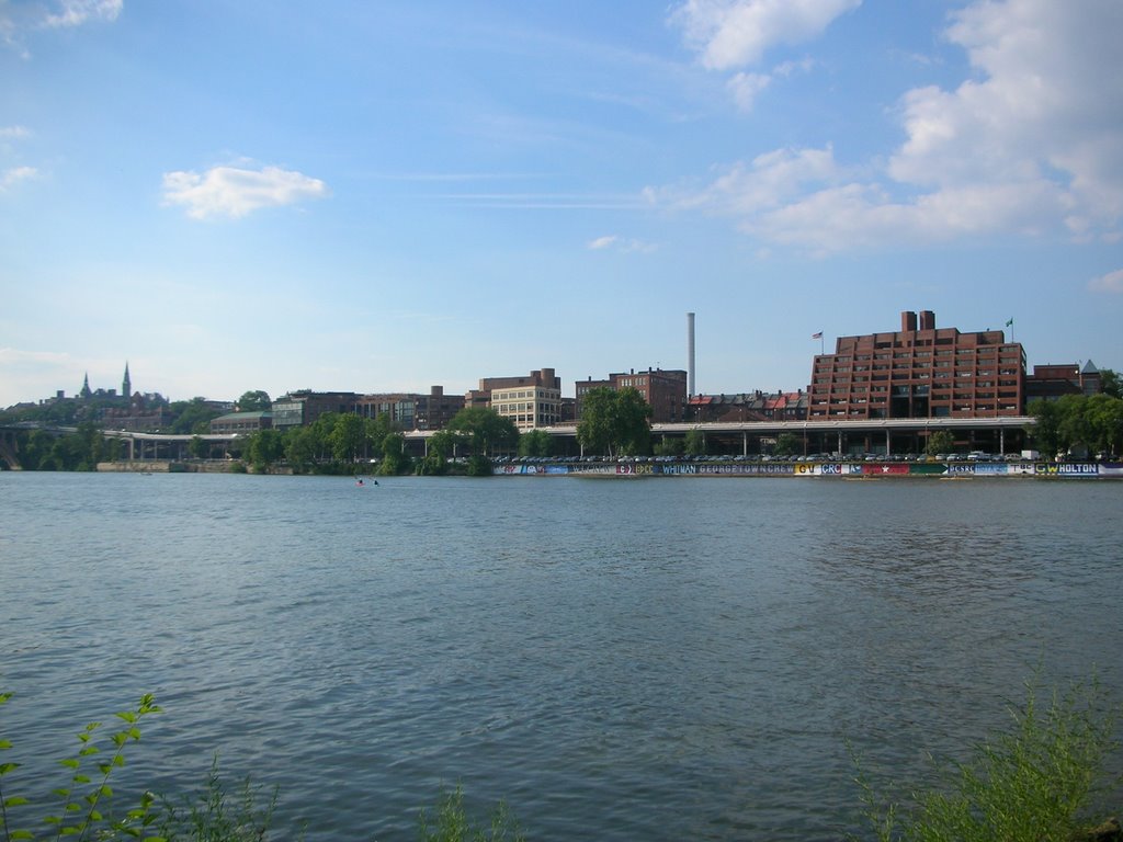 Georgetown from Teddy Roosevelt Island by Jeffrey.Hanley