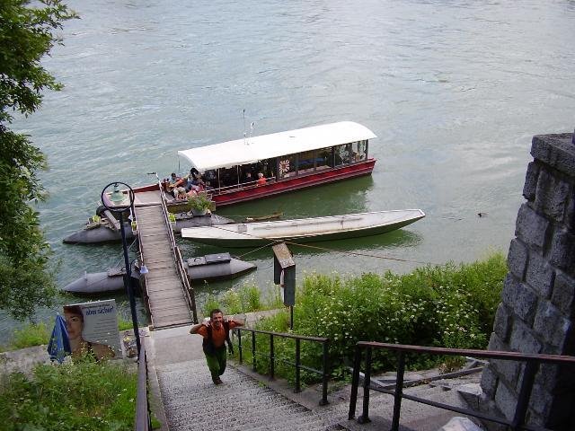 Rheinfähre in Basel by Hardy