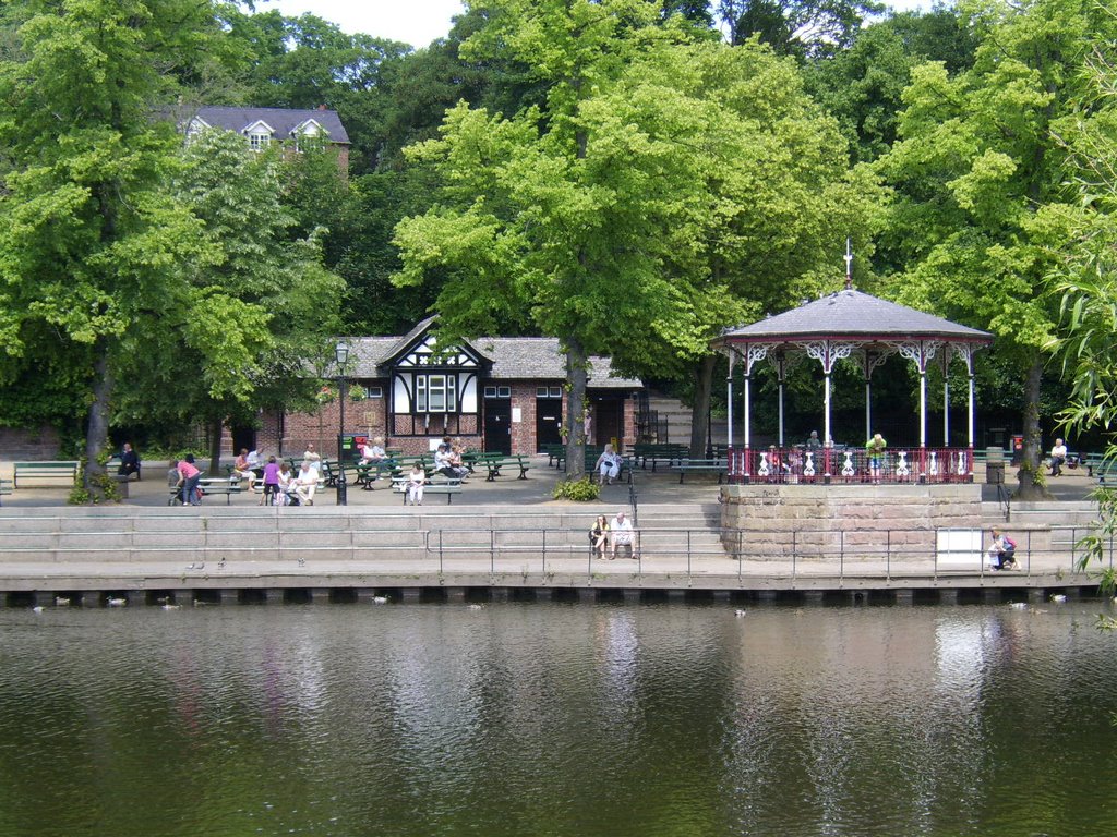 The bandstand and the Loo's on the Dee by Bigdutchman