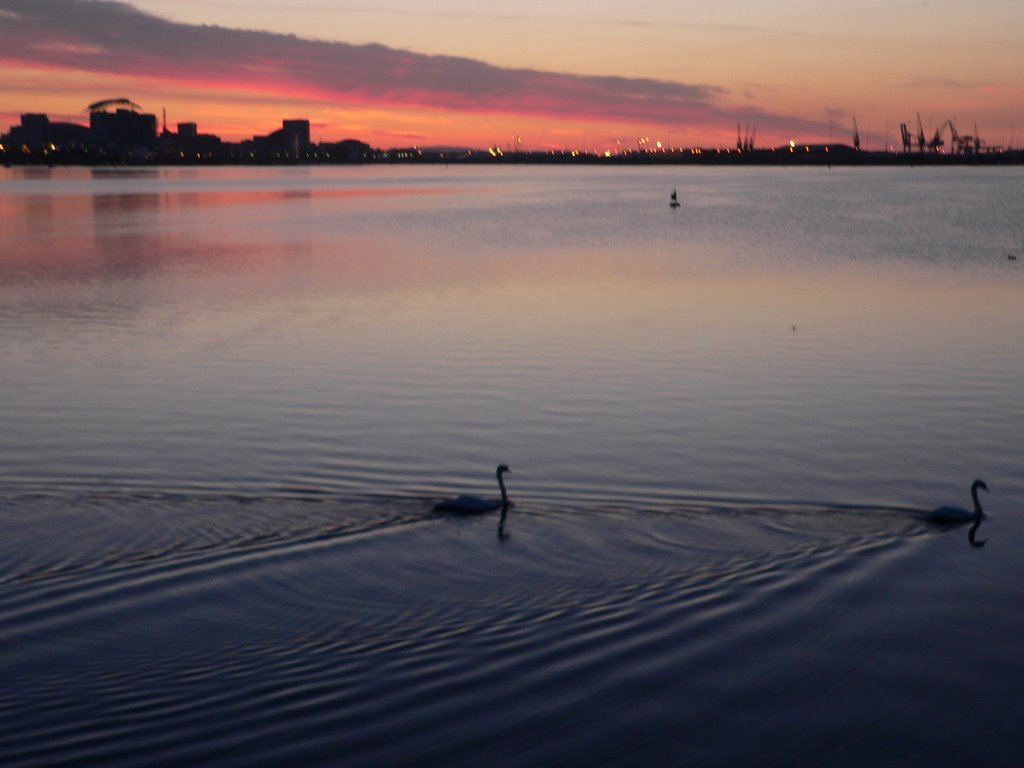 Sunrise at Cardiff Bay by Kelvin Sweet