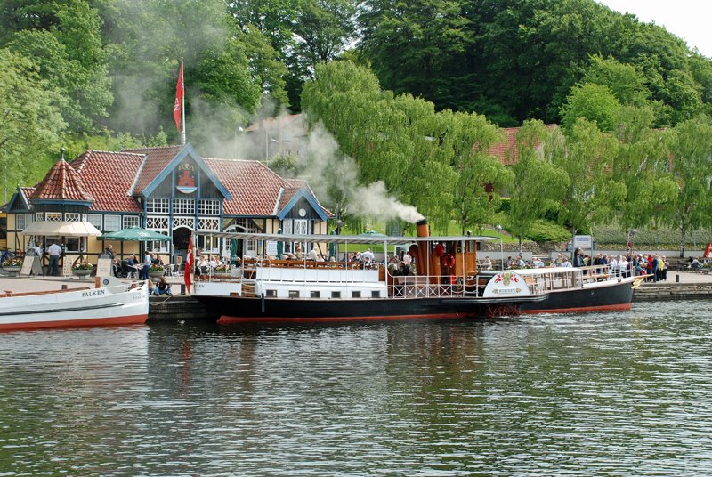 Old steamboat in Silkeborg by Tommy Hansen