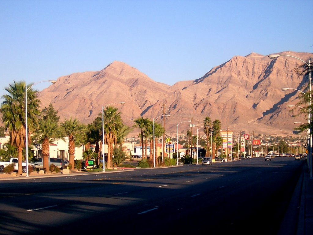 Looking East On Bonanza At Frenchman Mountain 12-6-2008 by Kyle Stephen Smith