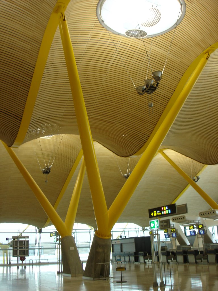 Pilares de la T4 de Barajas by Cenit