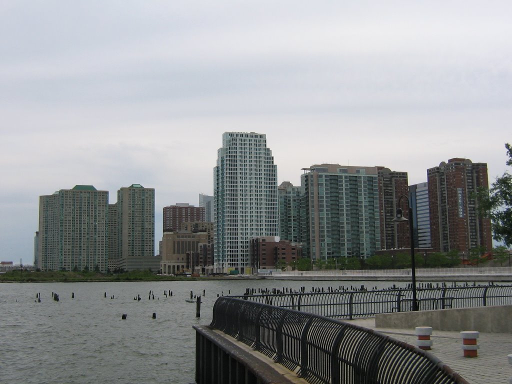 Jersey City viewed from Hoboken Terminal by mrhuston