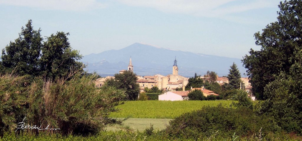 CONNAUX. GARD. FRANCE. avec vue sur le mont Ventoux. by BORDEAU Alain.(NO VI…