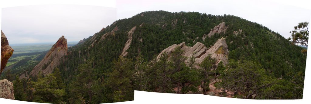 View from behind the First Flatiron by BoulderTraveler