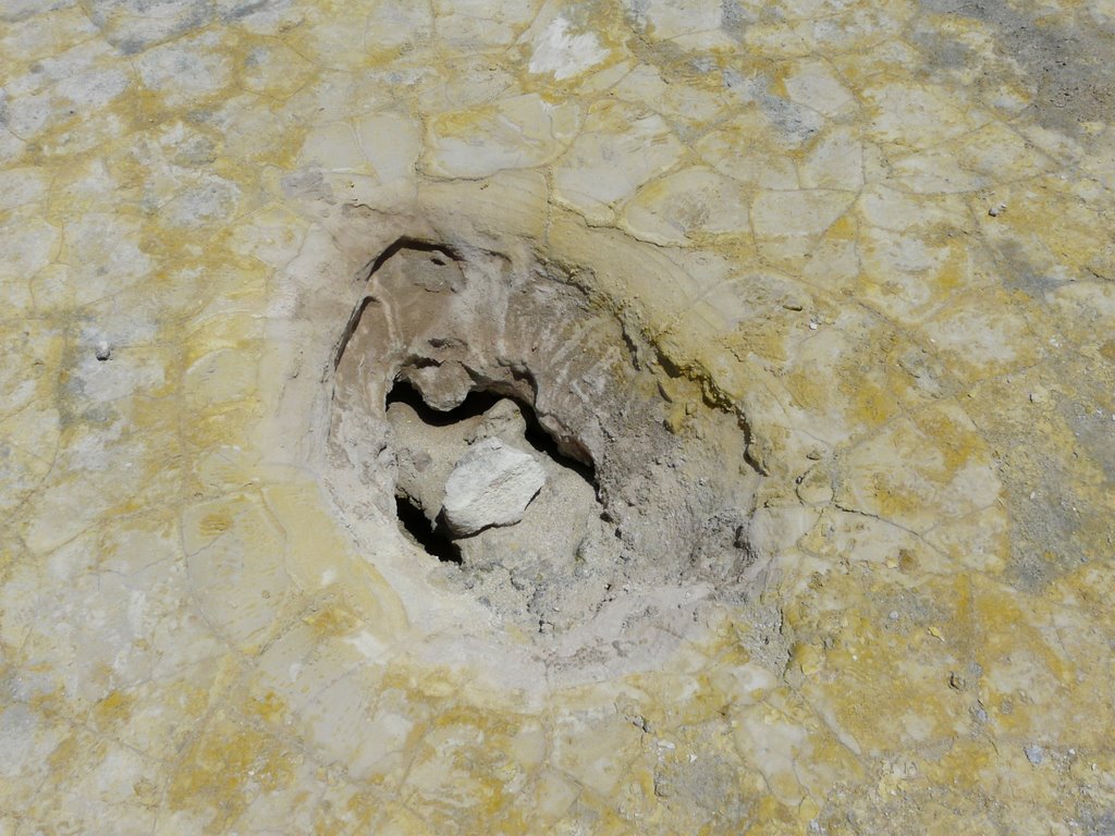 Fumarole At The Bottom Of The Crater, Nisyros Volcano by ©junebug