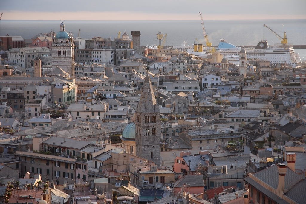 GENOVA VIEW from Castelletto Belvedere by sergio sanginisi