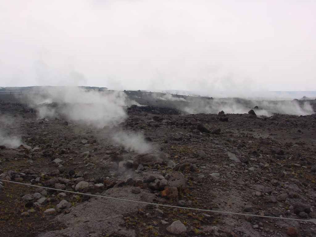 Kilauea volcano steam vents by Matthew Roadnight