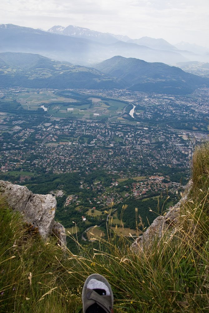 View down to Grenoble from the edge by A*J*P