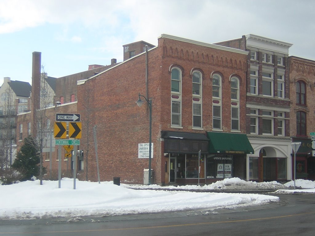 Centennial Circle, Glens Falls, NY, 2-19-2009 by Kyle Stephen Smith