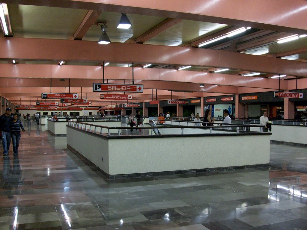 Plataforma superior de Correspondencia en El Rosario, sobre la estación de la Línea 6 by Esdras Hernández R.