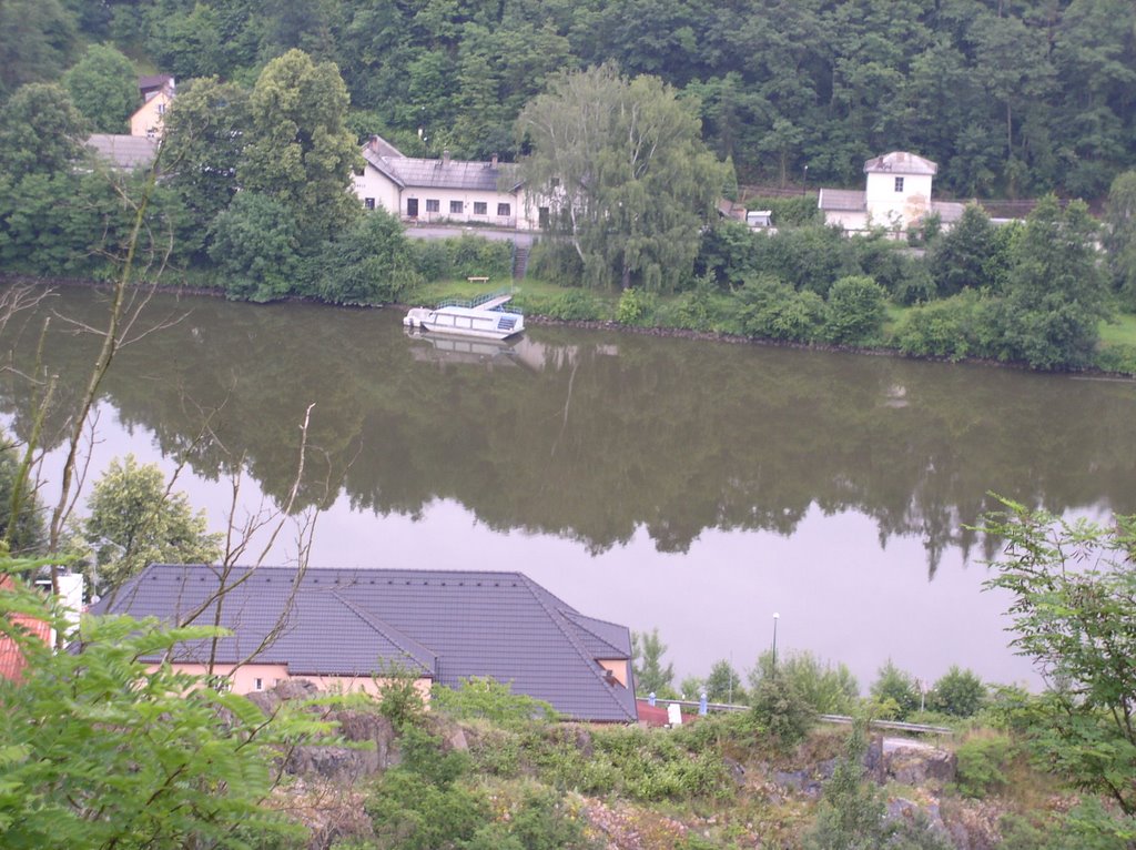 Davle Pohled na nádraží by kepi