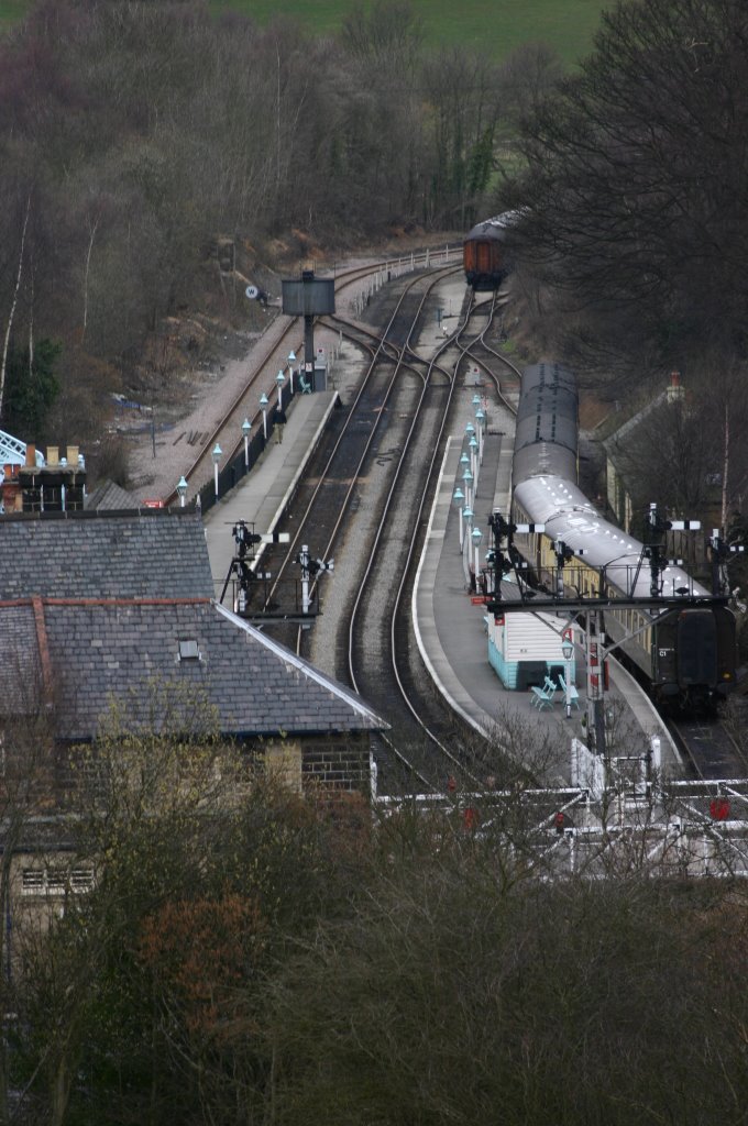 Grosmont station by stroller