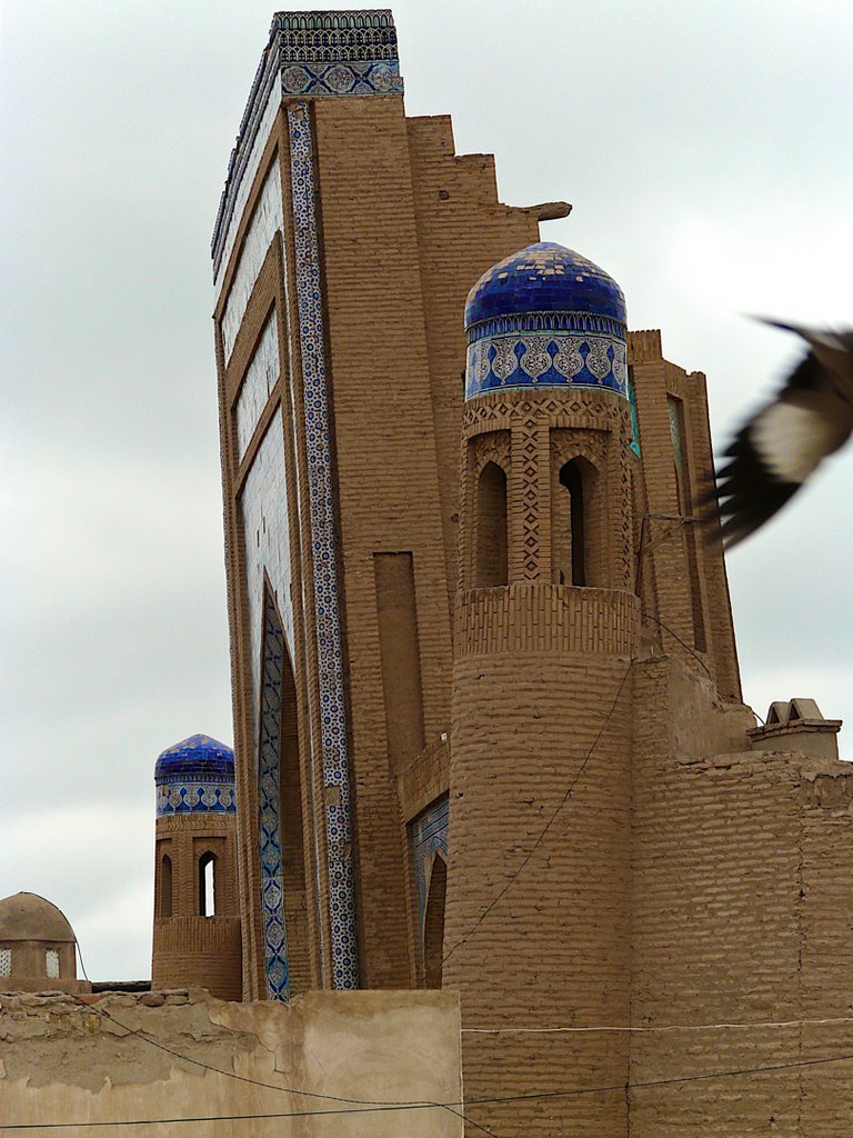 Khiva : Médersa Allakouli Khan, le portail de profil by JLMEVEL