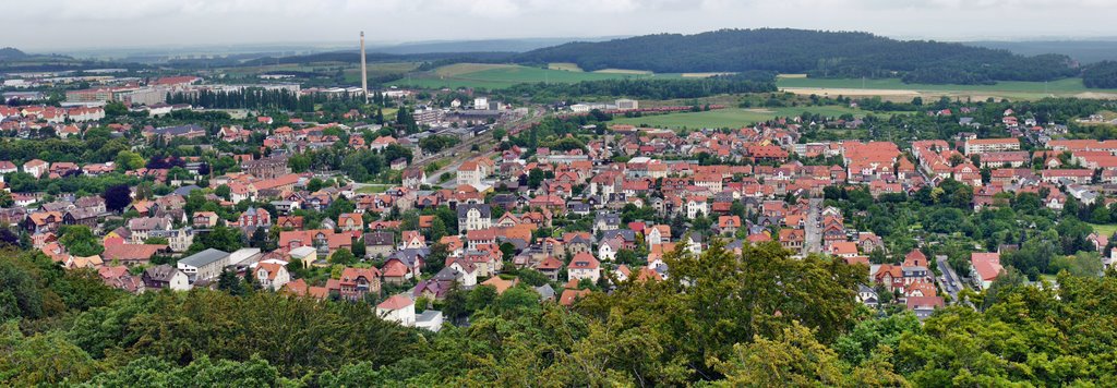 Blankenburg - Panorama-Foto vom Großvaterfelsen auf Blankenburg by Wolfgang Spillner