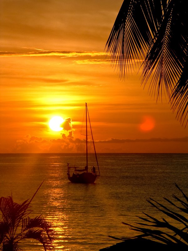 Rodney Bay Sunset (2) by James Gale