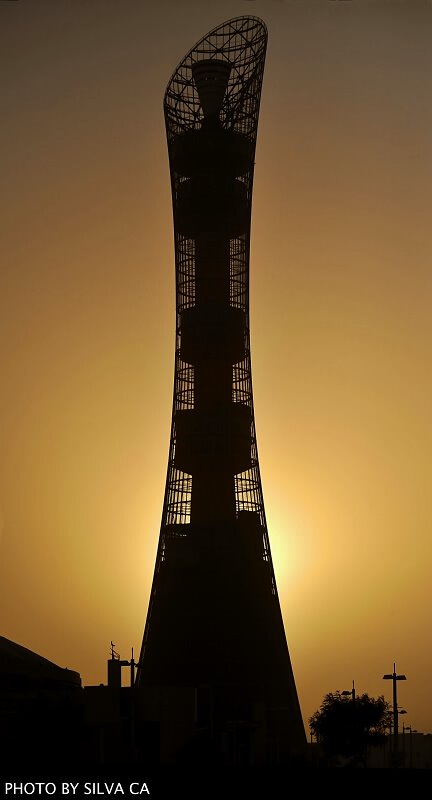 The Torch Tower by Sunset by Carlos Silva