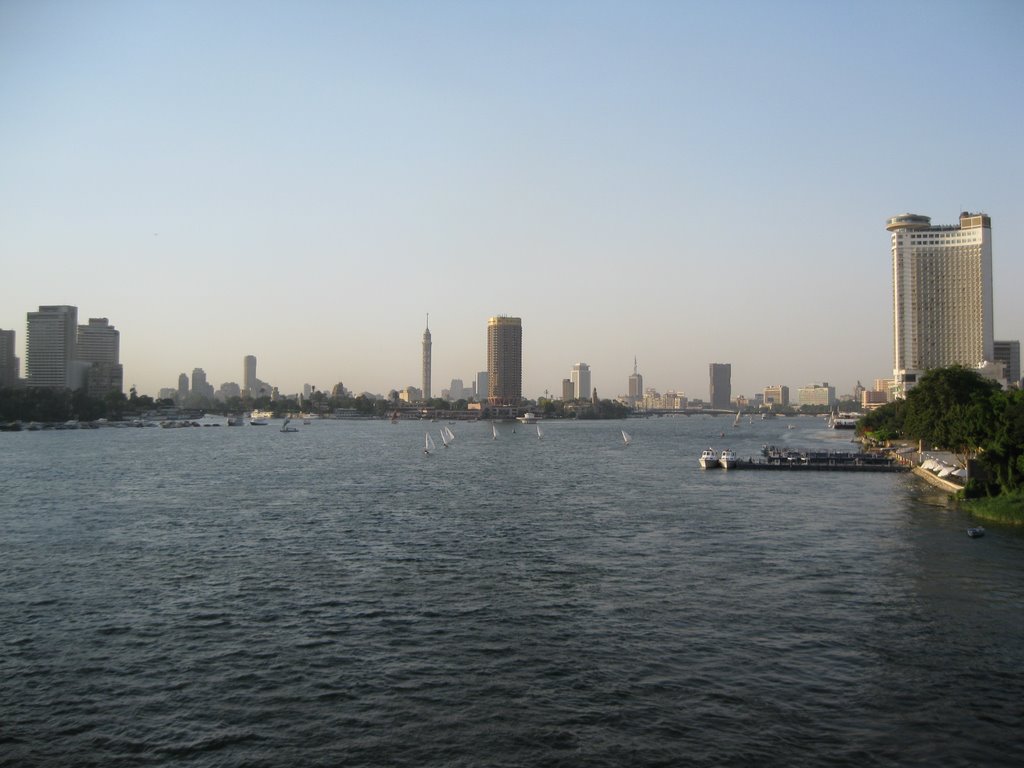 Cairo - Nile view from El Saraya bridge by Salvatore Idolo