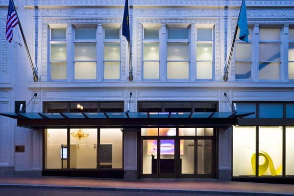 The Nines entrance on Morrison St. (hotel in Downtown Portland, Oregon by the Nines Hotel