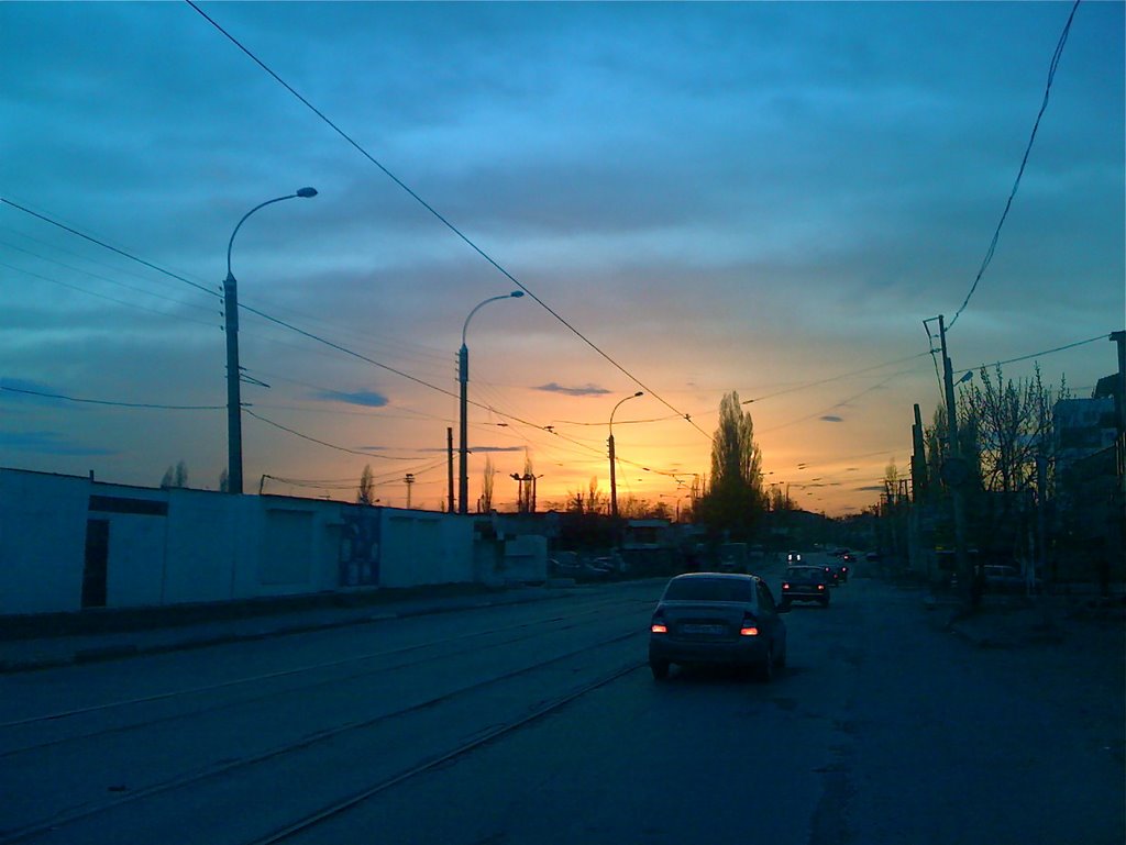 Улица Сиверса (закат)/Street Sivers (sunset) by ura777