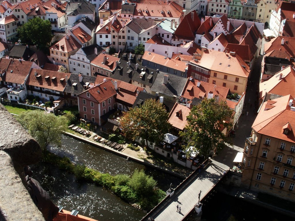 Czeski Krumlov-widok z wieży zamkowej 3 by millotaurus