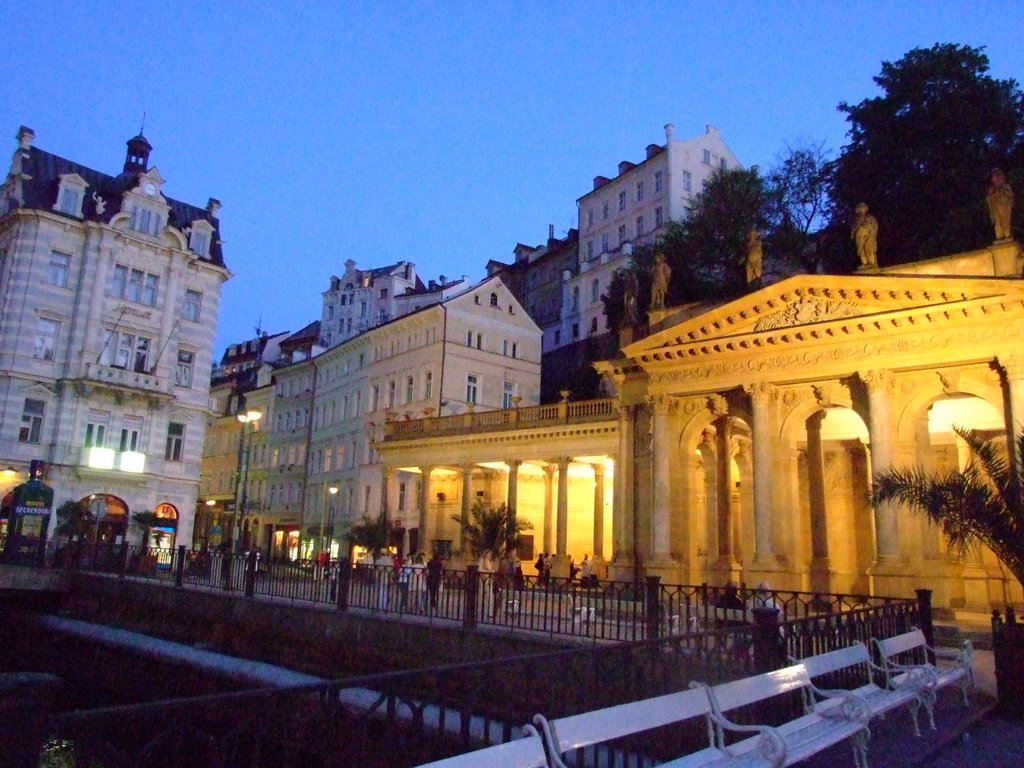 Karlovy Vary at Night by Chouden Boy