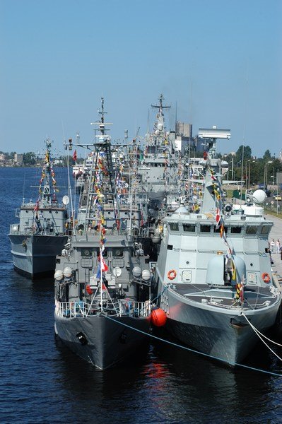 NATO Navy Ships in Riga sea port by artursa