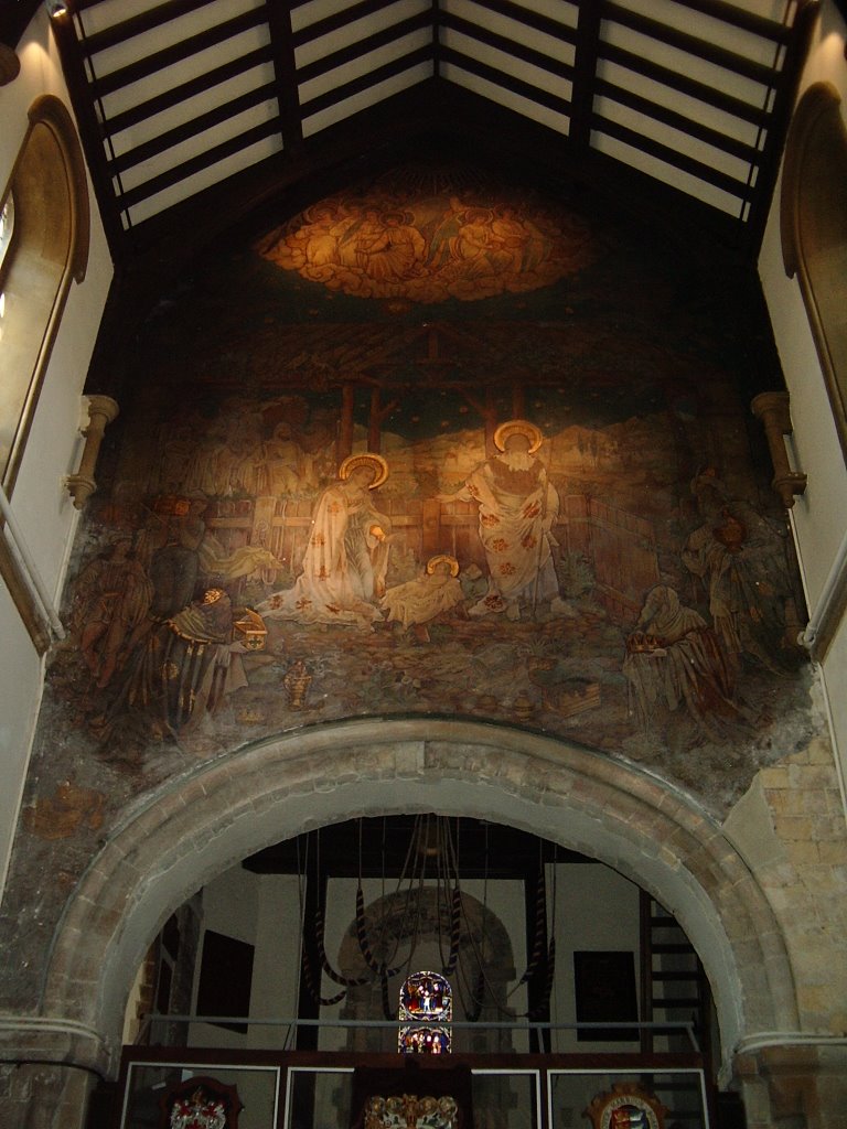 Medieval Mural, St Mary the Virgin Church, Dover, Kent, United Kingdom by John Latter