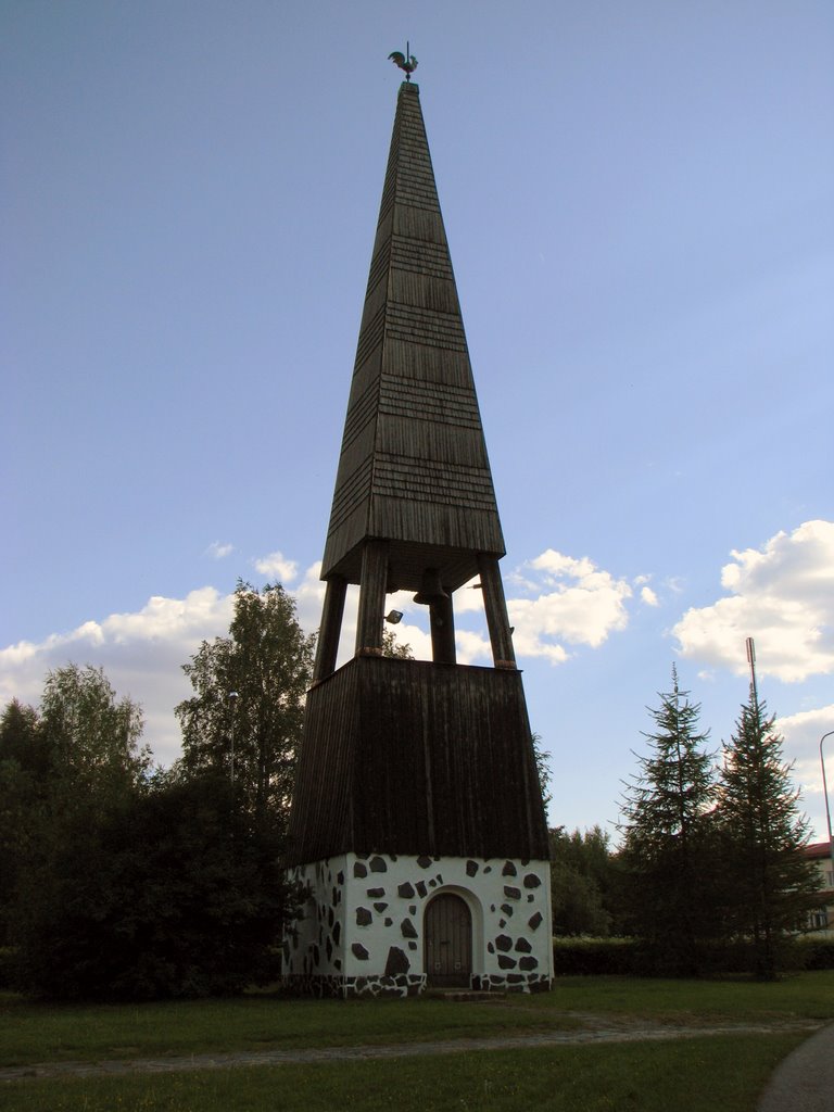 Bell tower of Suomussalmi Church by Jaanoz