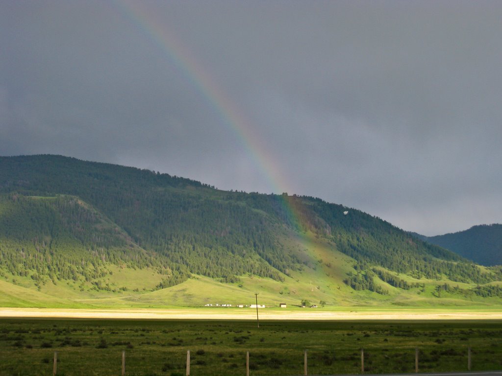 Rainbow over the National Elk Wildlife Refuge by SKaustin