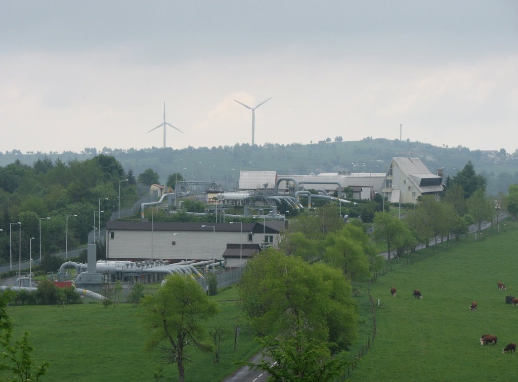 Hora Svaté Kateřiny - hraniční stanice NET4GAS by Pajë22