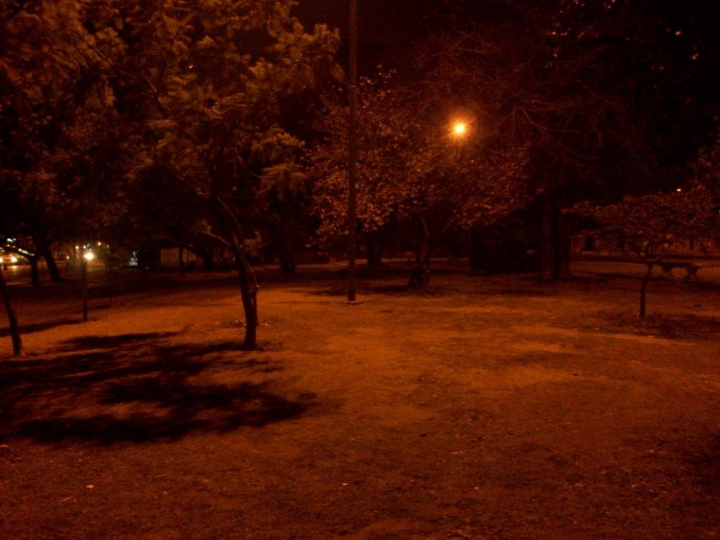 Plaza Jerónimo Del Barco de noche. (foto: Frank Boore).- by Frank Boore